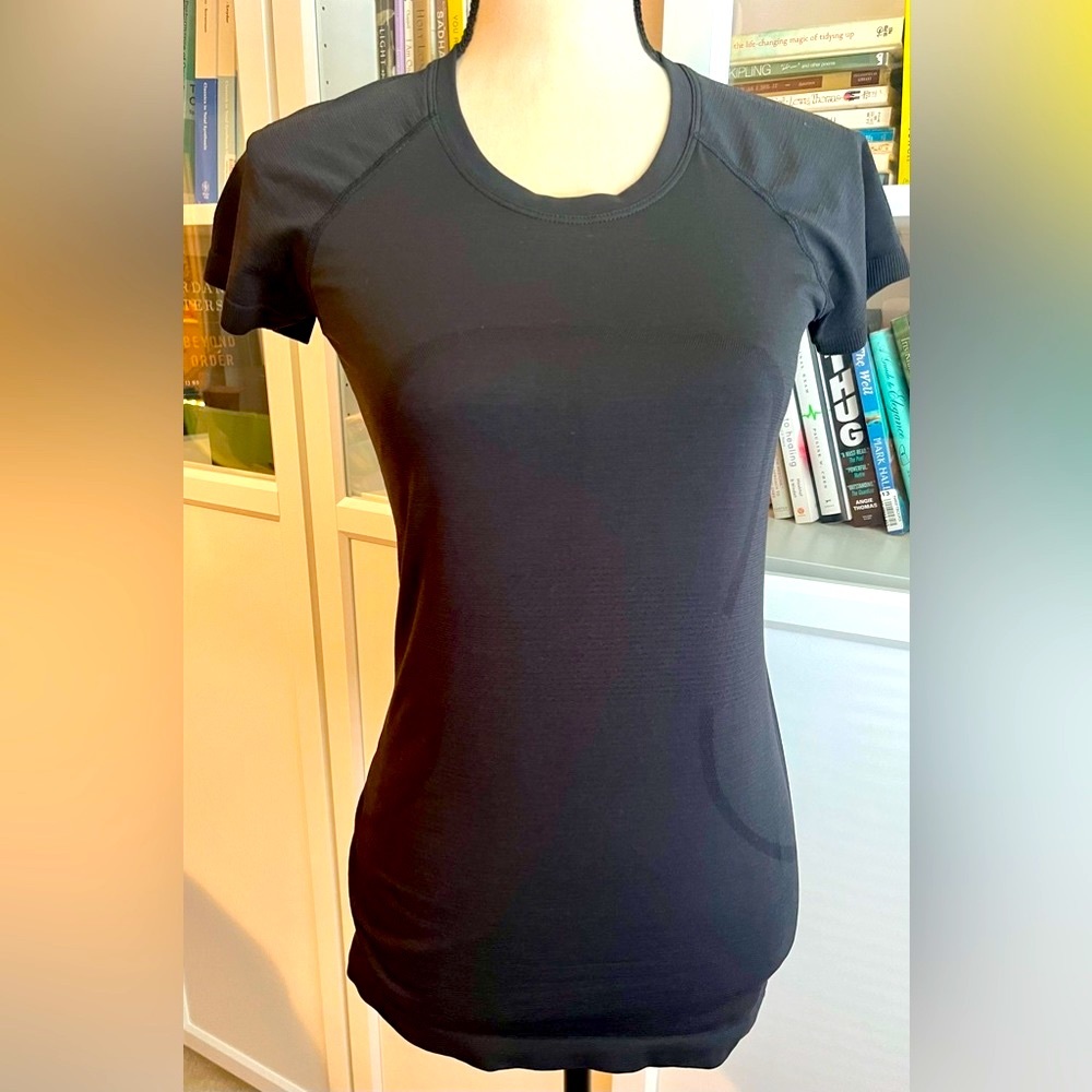 Lululemon High Neck Run & Train Tee.